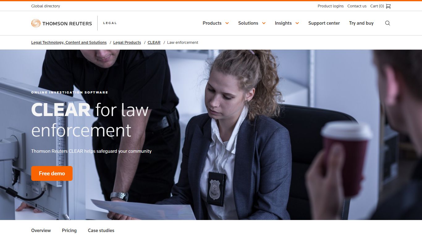 Law Enforcement Solutions | CLEAR | Thomson Reuters